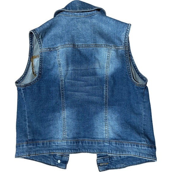 Mossimo Medium Denim Vest Women’s 98% Cotton - Picture 6 of 6
